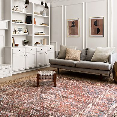 Loloi Loren Brick Midnight Area Accent or Area Rug