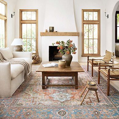 Loloi II Loren Terracotta Sky Rug