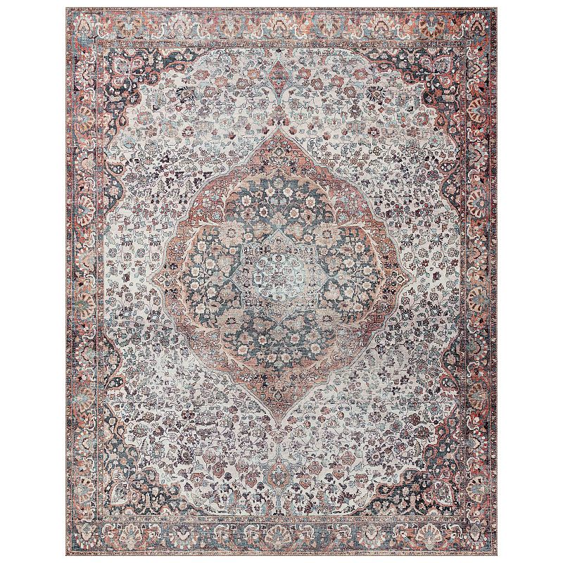 Loloi II Wynter Red Multi Accent or Area Rug, Multicolor, 7.5X9.5 Ft