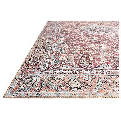 Loloi Wynter Tomato Teal Rug