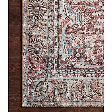 Loloi Wynter Tomato Teal Rug