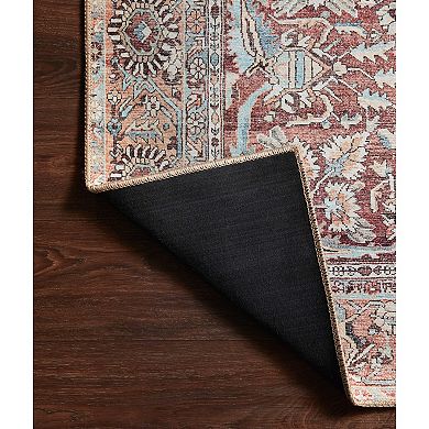 Loloi Wynter Tomato Teal Rug