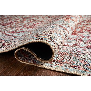 Loloi Wynter Tomato Teal Rug