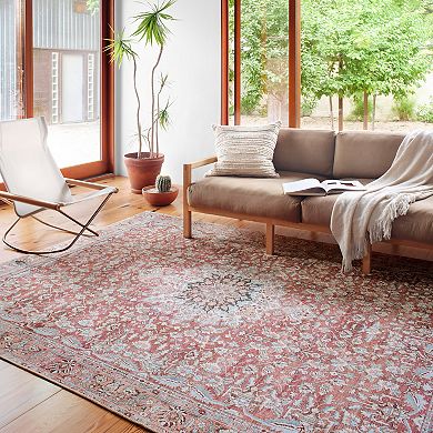 Loloi Wynter Tomato Teal Rug