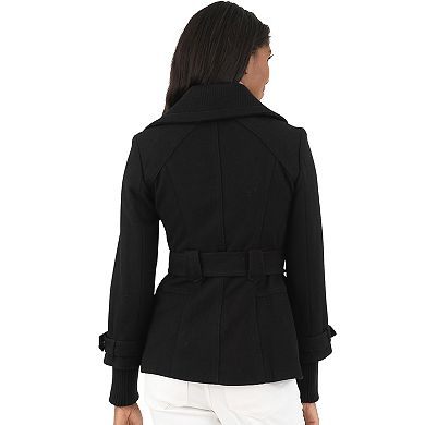 Women's Fleet Street Asymmetrical Belted Wool-Blend Coat