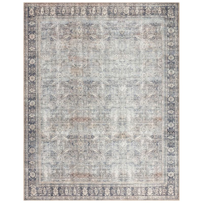 Loloi II Wynter WYN-07 Grey / Charcoal Oriental Area Rug 2 -6  x 9 -6