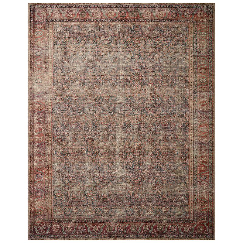 Loloi II Wynter WYN-09 Onyx / Multi Oriental Area Rug 5 -0  x 7 -6