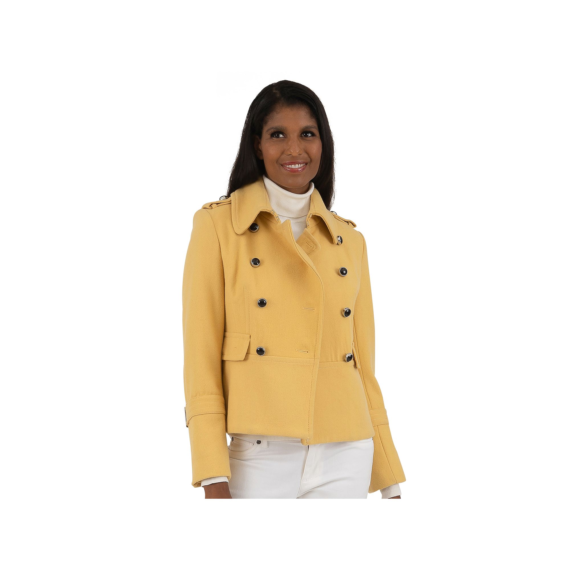 Petite Fleet Street Military Crop Wool-Blend Jacket, Womens, Size: Small P