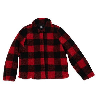 Women's Fleet Street Plush Sherpa Plaid Jacket