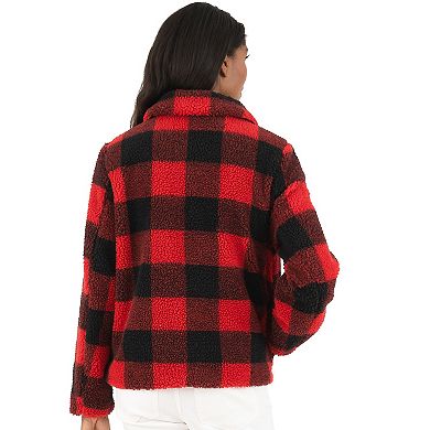 Women's Fleet Street Plush Sherpa Plaid Jacket