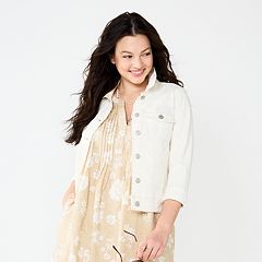 Kohls white sales jean jacket