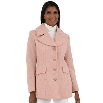 Women's Fleet Street Wool-Blend Blazer Boucle Coat
