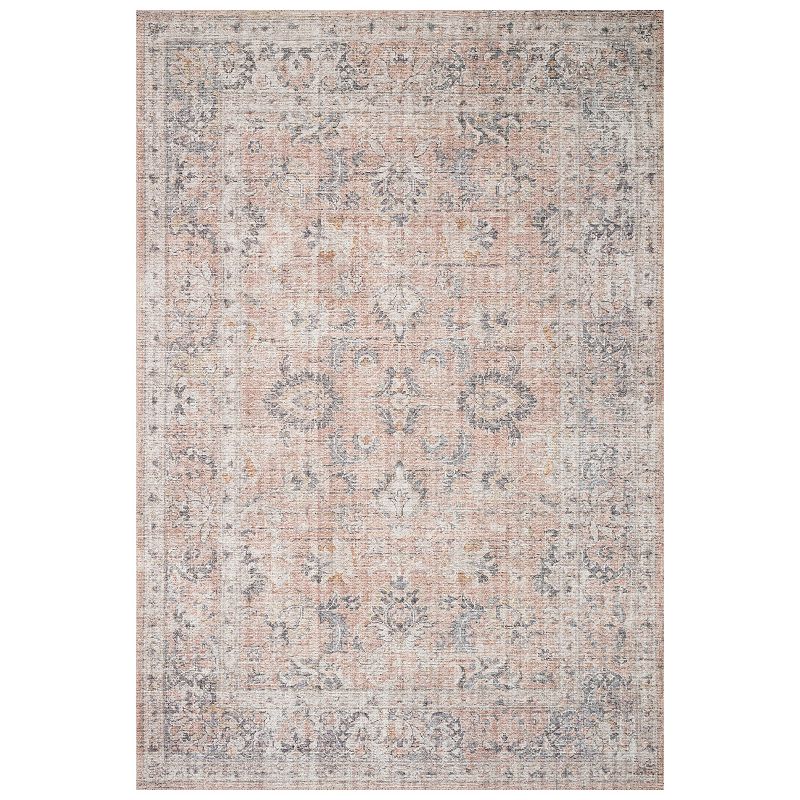 Loloi II Skye Oriental Blush / Grey Area Rug 8ft x 10ft 