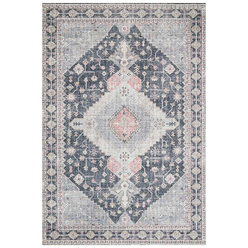 Loloi II Skye Medallion Accent or Area Rug, Multicolor, 6Ft Rnd