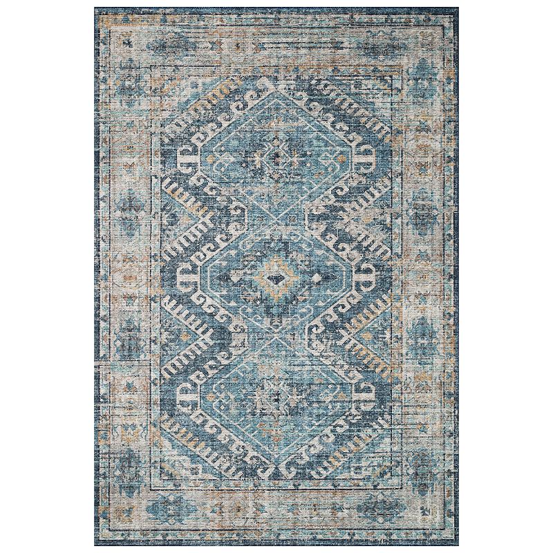 Loloi II Skye Geometric Accent or Area Rug, Multicolor, 6Ft Rnd