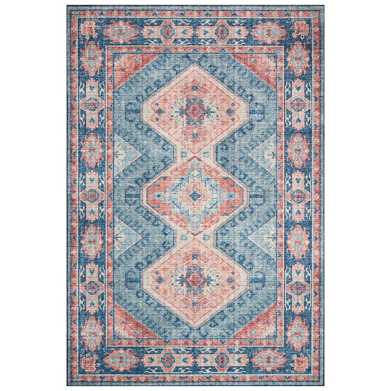 Loloi II Skye Geometric Accent or Area Rug, Multicolor, 6Ft Rnd