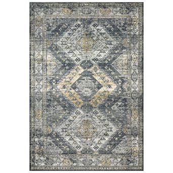 Loloi Skye Graphite Silver Accent or Area Rug