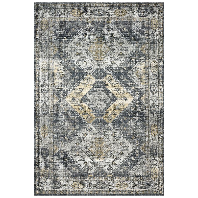 Loloi II Skye Graphite Silver Accent or Area Rug, Multicolor, 9X12 Ft