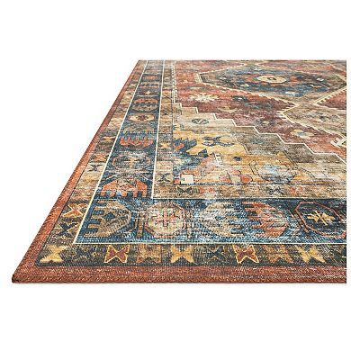 Loloi Skye Rust Blue Rug