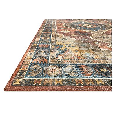 Loloi II Skye Rust Blue Rug