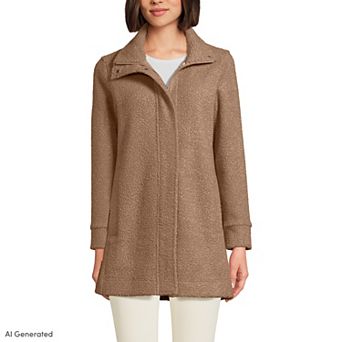 Petite Lands' End Boucle Fleece Coat