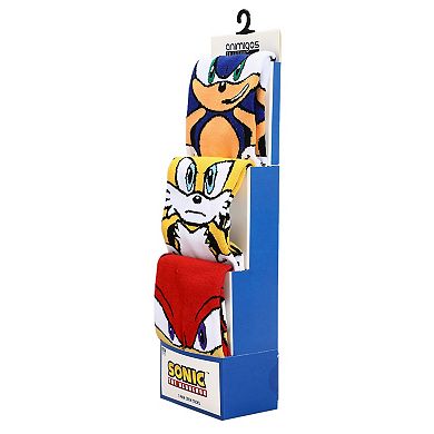 Men's Sonic Hedgehog 3-Pack Crew Socks