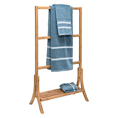 Honey-Can-Do 3-Tier Bamboo Towel Storage Rack