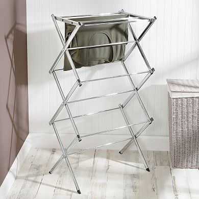 Honey-Can-Do Slim-Profile Chrome Laundry Drying Rack