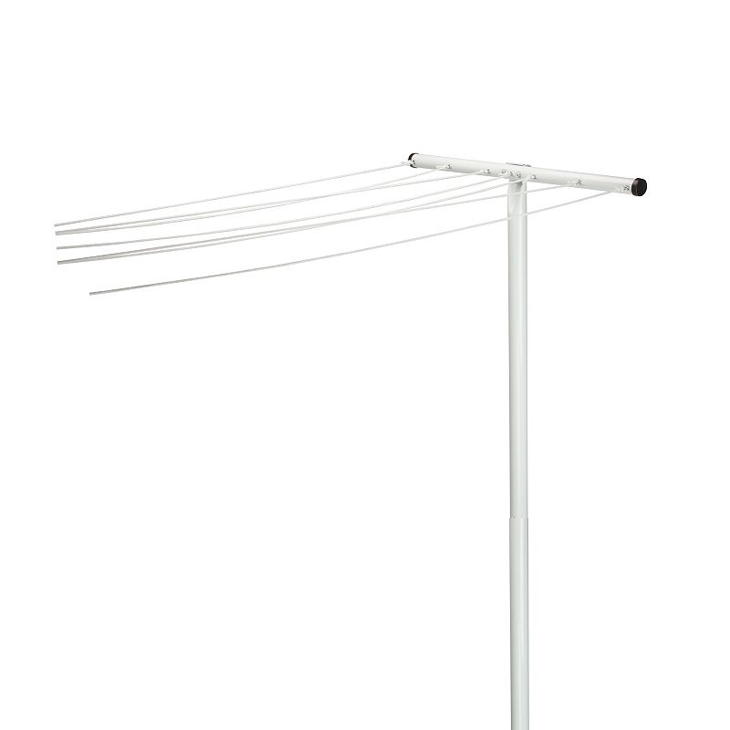83376351 Honey-Can-Do Outdoor 7-Line Drying Pole, White, DR sku 83376351
