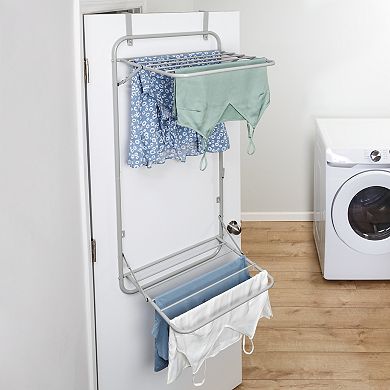 Honey-Can-Do Over the Door 2-Tier Retractable Laundry Drying Rack