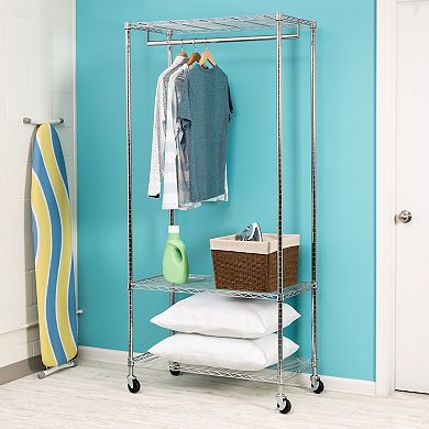 Honey-Can-Do 3-Shelf Deluxe Garment Rack