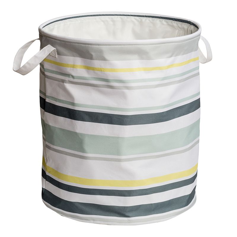 55912851 Honey-Can-Do Striped Clothes Hamper with Handles,  sku 55912851