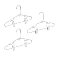 Honey-Can-Do Heavy-Duty Tubular Hangers, 18 Pack, White