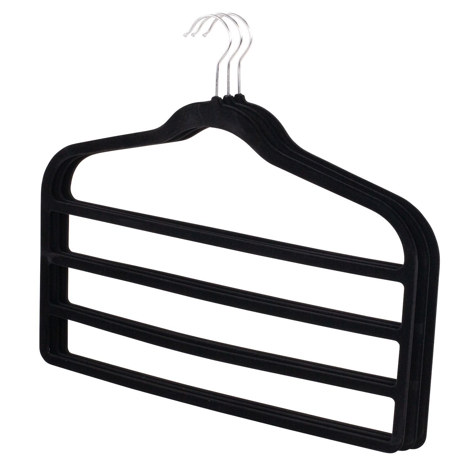 Quality Hangers Clothes Hangers 20 Pack - Non-Velvet Plastic Hangers for  Clothes - Heavy Duty Coat Hanger Set - Space-Saving Closet Hangers with  Black Swivel Hooks - Functional Non-Flocked Hangers 