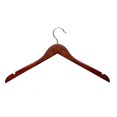 Honey-Can-Do Cherry Wooden Shirt Hangers 20-Pack Set