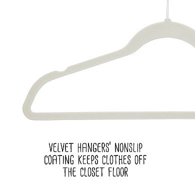 Honey-Can-Do Set of 5 Collapsible Hangers & 50 Velvet Non-Slip Hangers