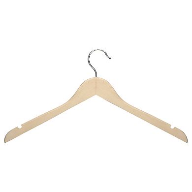 Honey-Can-Do Maple Wood Shirt Hangers 20-Pack Set