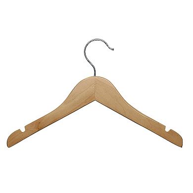 Honey-Can-Do Kids Wood Shirt Hangers 10-Pack Set