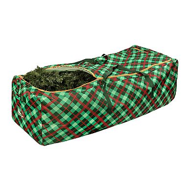 Honey-Can-Do Plaid Rolling Tree Storage Bag