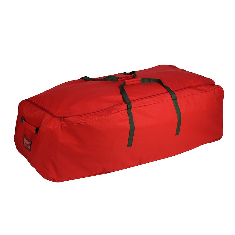 Honey-Can-Do Extra Large Christmas Tree Storage Bag with Wheels, Red, ORGAN