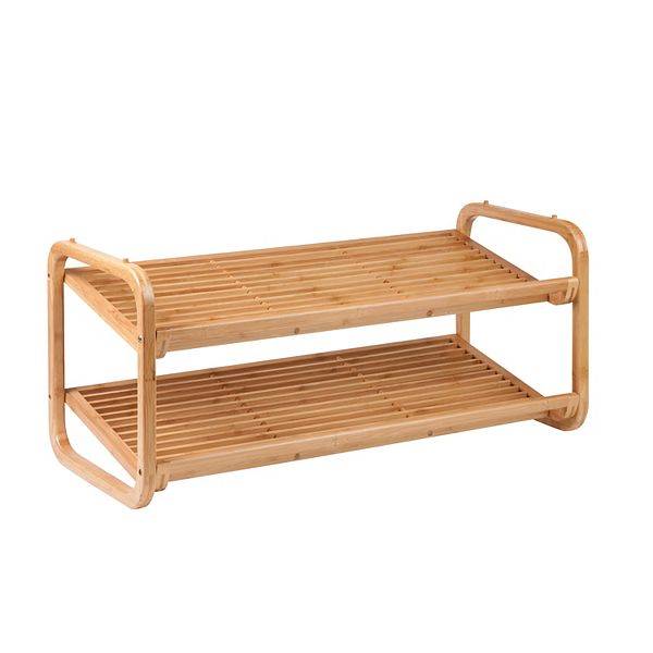 Honey-Can-Do 2 Tier Bamboo Shoe Rack