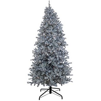 National Tree Company 9-ft. Pre-Lit Silver Finish Metallic Artificial Christmas Tree