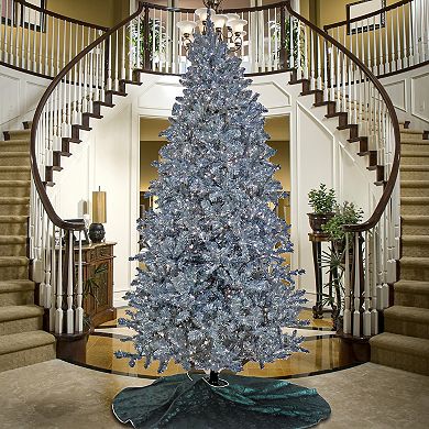 National Tree Company 9-ft. Pre-Lit Silver Finish Metallic Artificial Christmas Tree