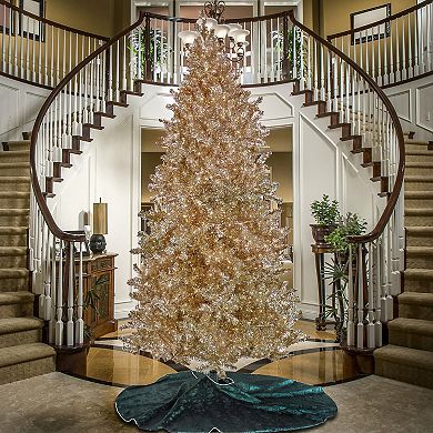 National Tree Company 9-ft. Pre-Lit Platinum Finish Metallic Artificial Christmas Tree