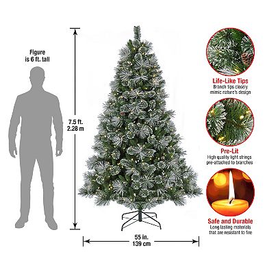 National Tree Company 7.5-ft. LED Bryson Pine Artificial Christmas Tree