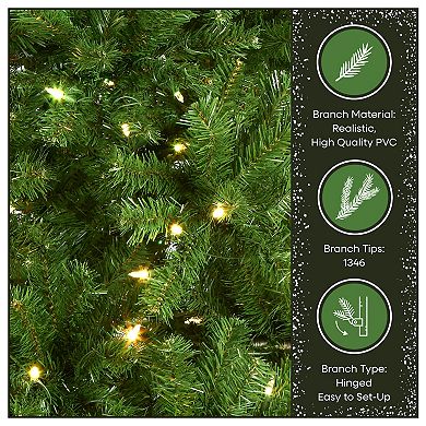 National Tree Company 7.5-ft. LED North Valley Spruce Artificial Christmas Tree