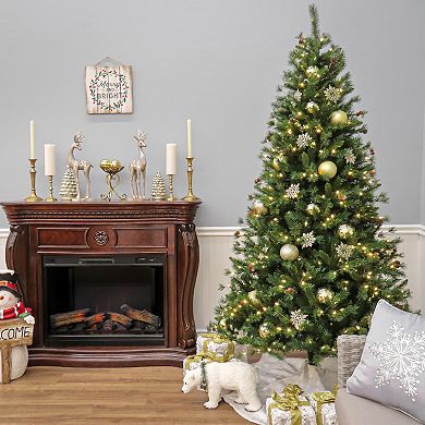 National Tree Company 7.5-ft. LED Cedar Spruce Artificial Christmas Tree
