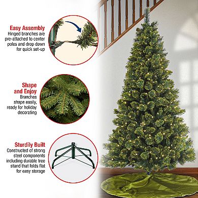 National Tree Company 7-ft. LED Maine Pine Artificial Christmas Tree