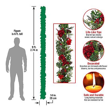 National Tree Company 9-ft. Vienna Waltz LED Artificial Garland