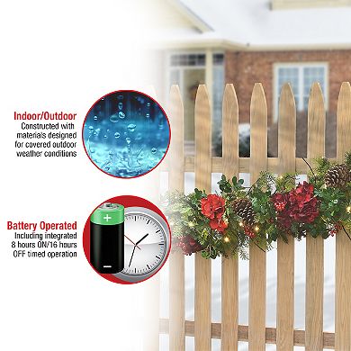 National Tree Company 9-ft. Vienna Waltz LED Artificial Garland